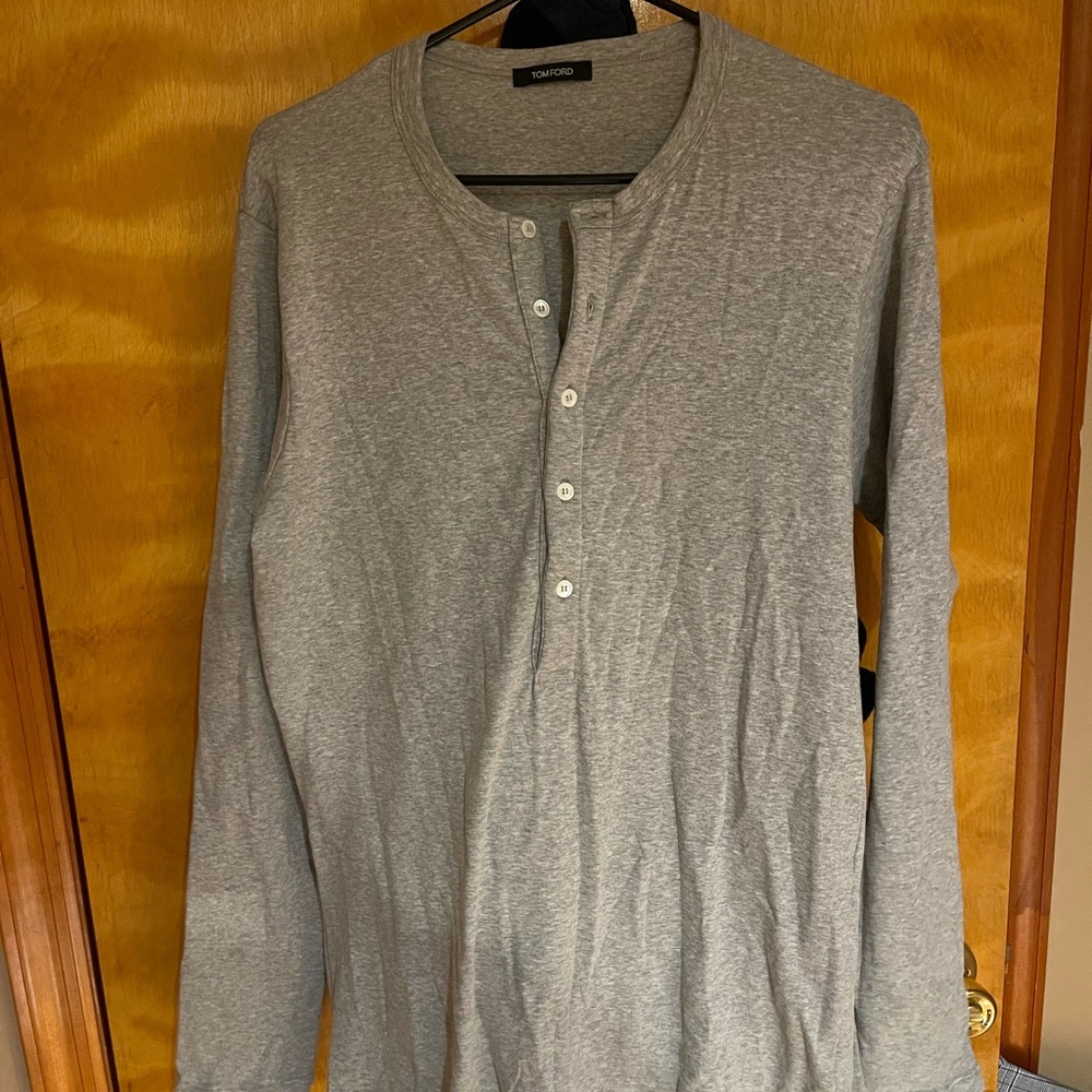 Long Sleeve TOM FORD Tshirt with buttons